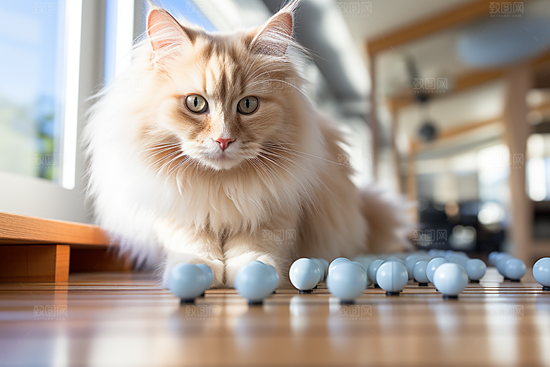 布偶猫长毛猫宠物摄影图