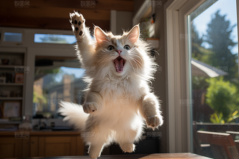 布偶猫宠物长毛猫摄影图
