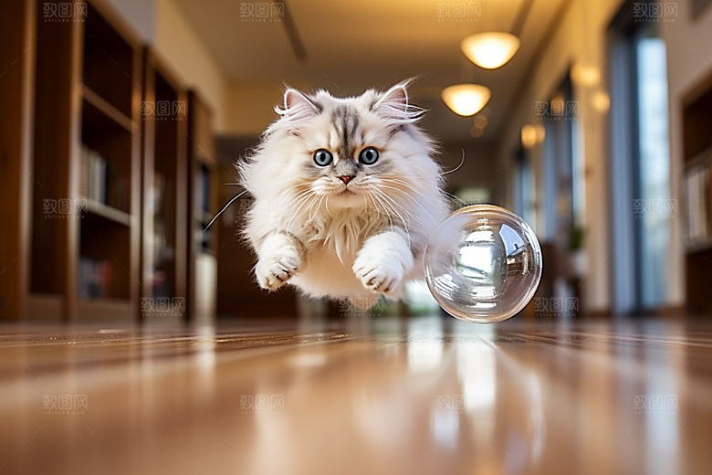 布偶猫长毛猫生活摄影图