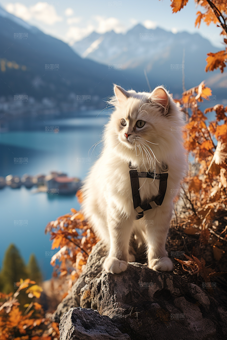 布偶猫清新养宠摄影图
