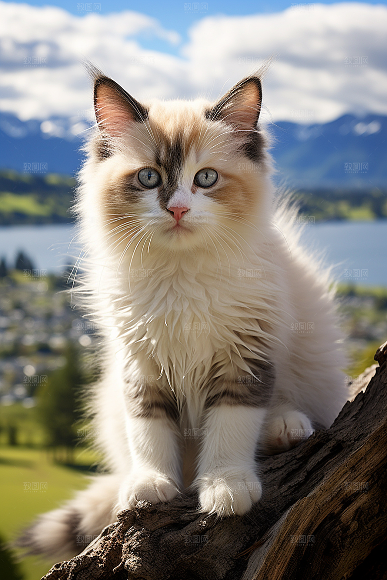 布偶猫仙女猫宠物摄影图
