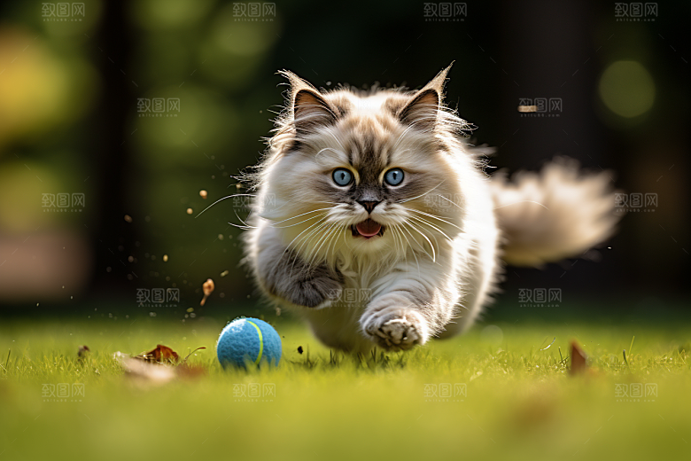 布偶猫长毛猫家居摄影图