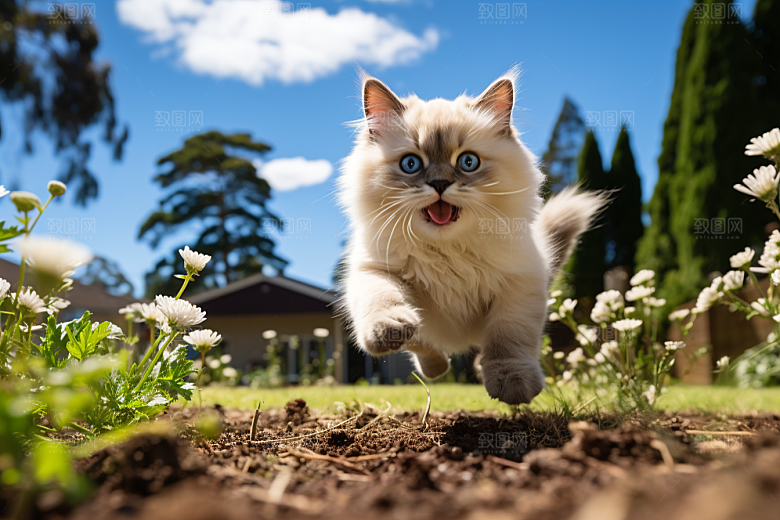 布偶猫清新家居摄影图