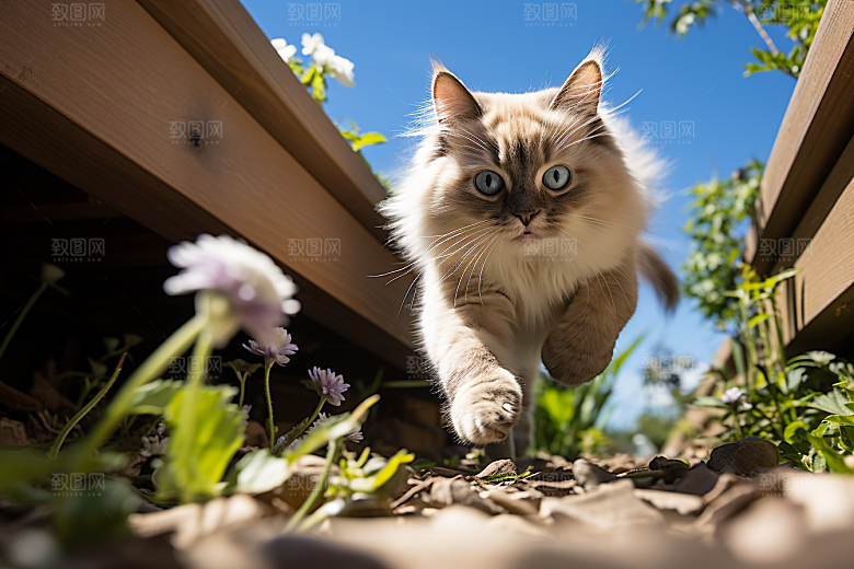 布偶猫养宠自然摄影图