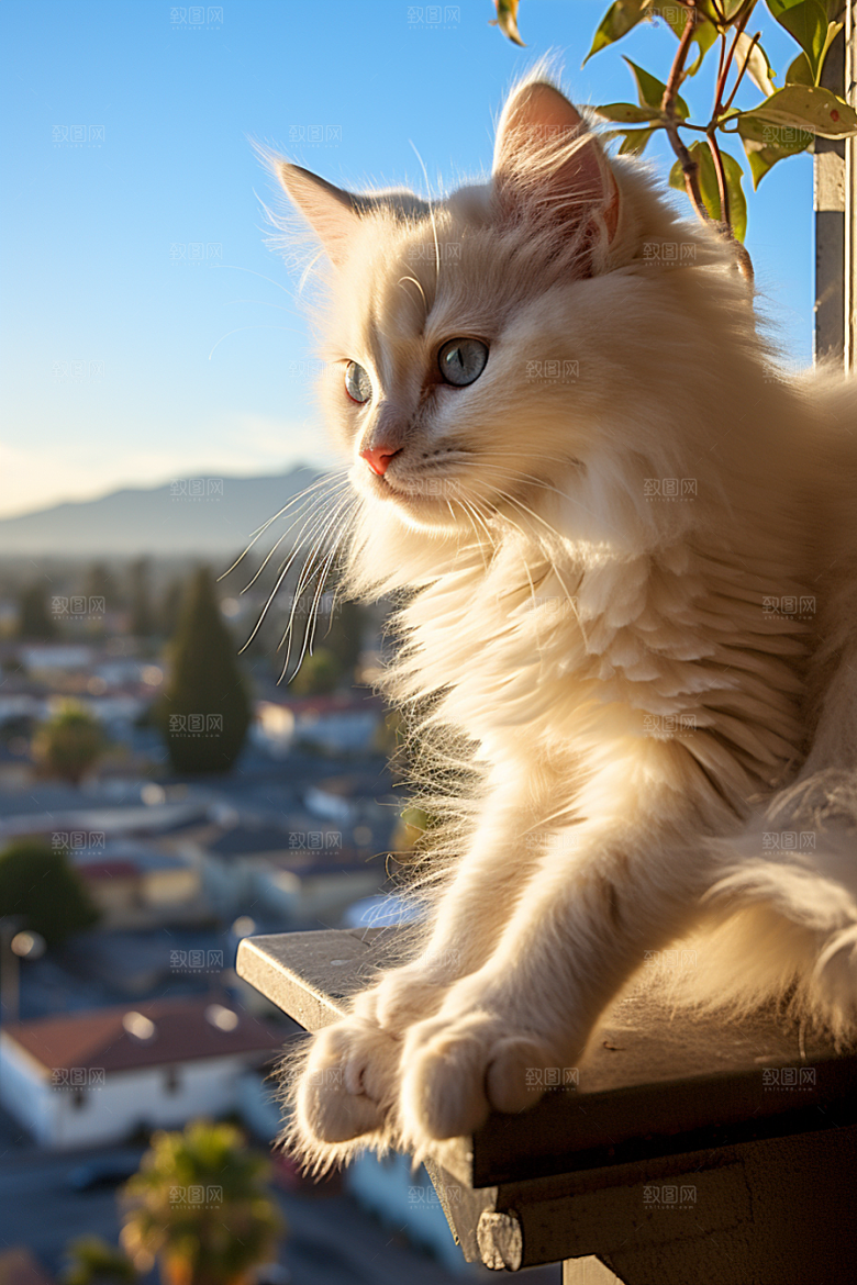 布偶猫宠物自然摄影图