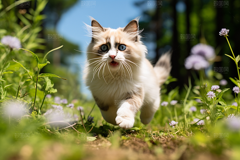布偶猫可爱自然摄影图
