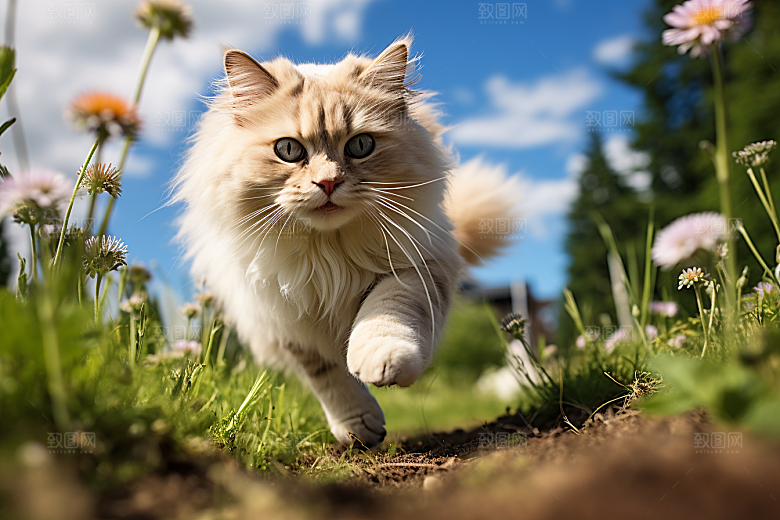 布偶猫宠物生活摄影图
