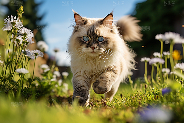 布偶猫自然可爱摄影图