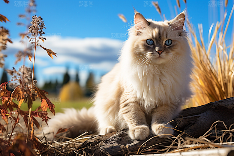 布偶猫养宠宠物摄影图