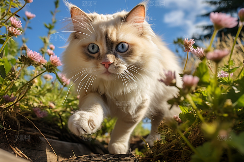 布偶猫可爱仙女猫摄影图