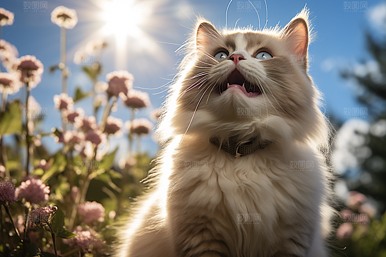 布偶猫清新宠物摄影图