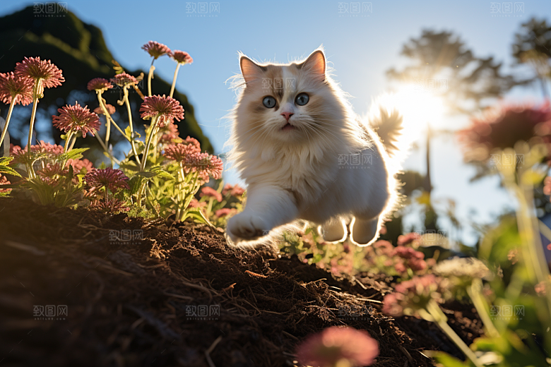 布偶猫宠物生活摄影图
