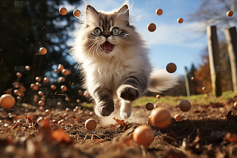 布偶猫长毛猫生活摄影图