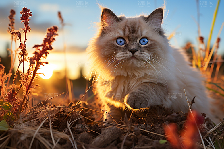 布偶猫家居自然摄影图
