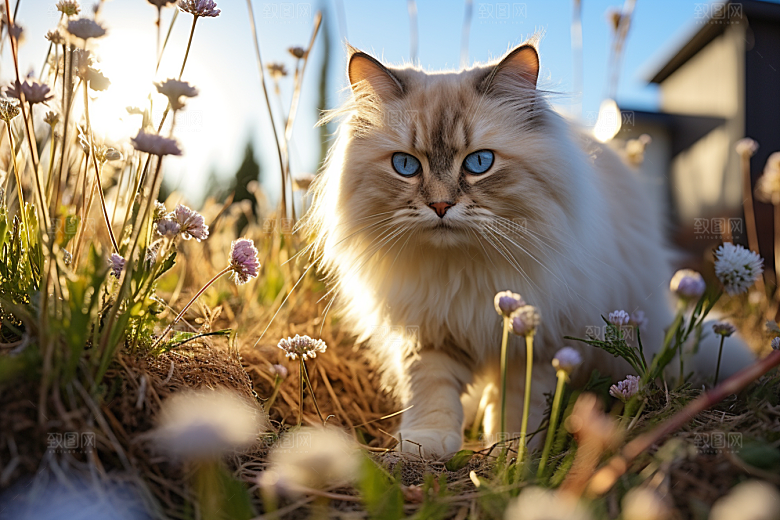 布偶猫生活仙女猫摄影图