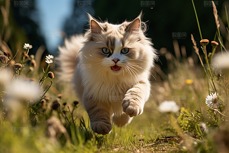 布偶猫宠物清新摄影图