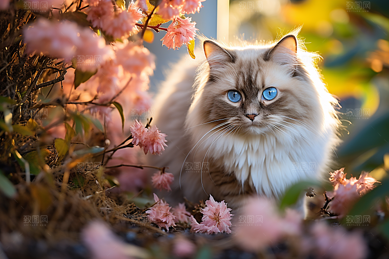 布偶猫可爱自然摄影图