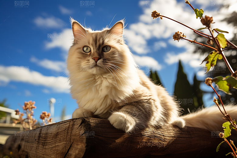 布偶猫清新宠物摄影图