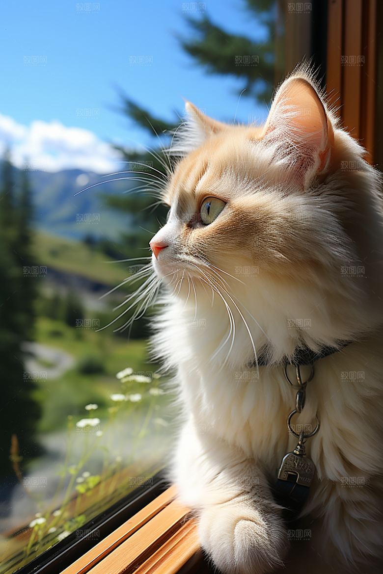 布偶猫清新自然摄影图