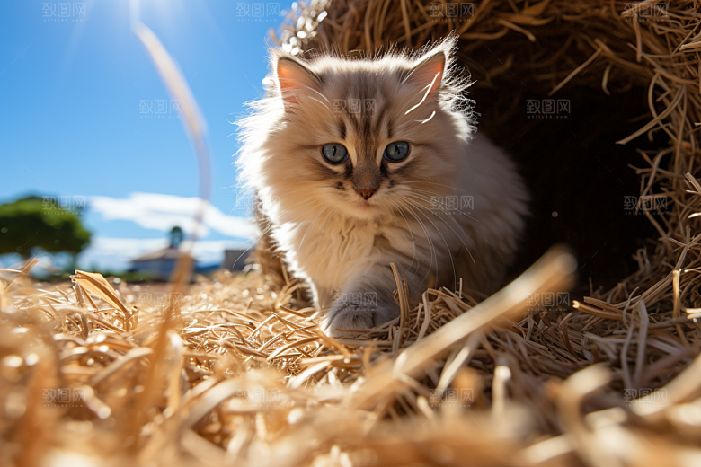 布偶猫生活长毛猫摄影图