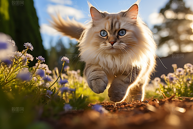布偶猫养宠宠物摄影图