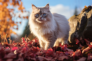 布偶猫仙女猫养宠摄影图