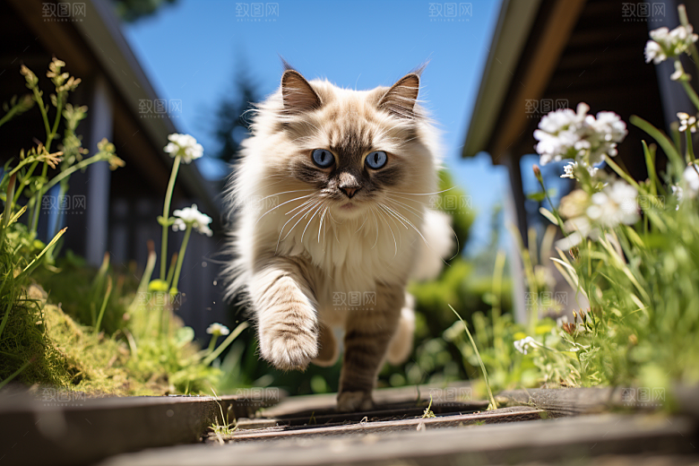 布偶猫家居清新摄影图