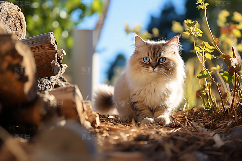 布偶猫家居生活摄影图