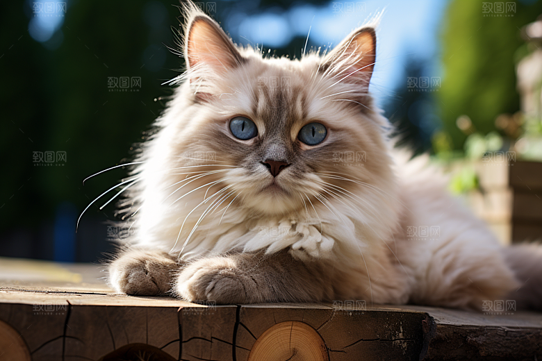 布偶猫生活宠物摄影图