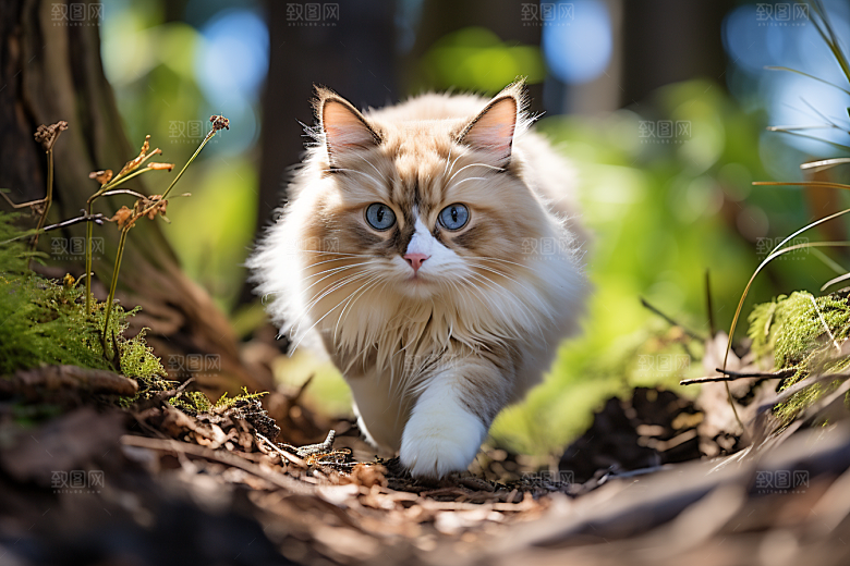 布偶猫家居养宠摄影图