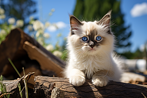 布偶猫自然高清摄影图