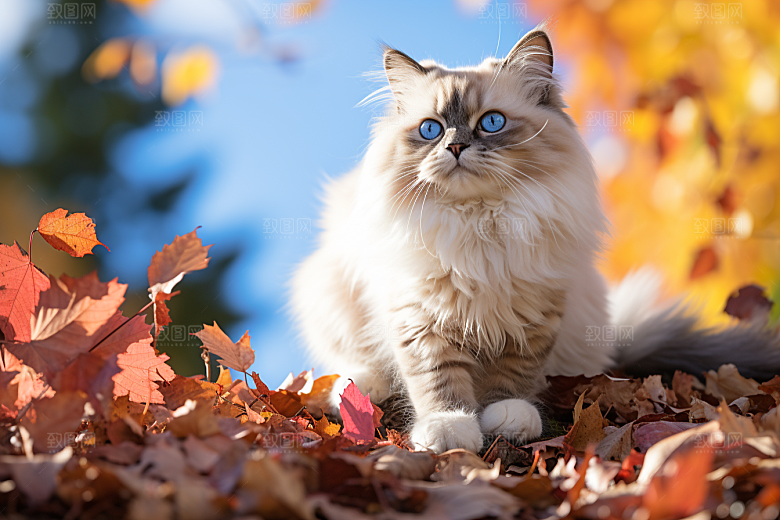 布偶猫宠物仙女猫摄影图