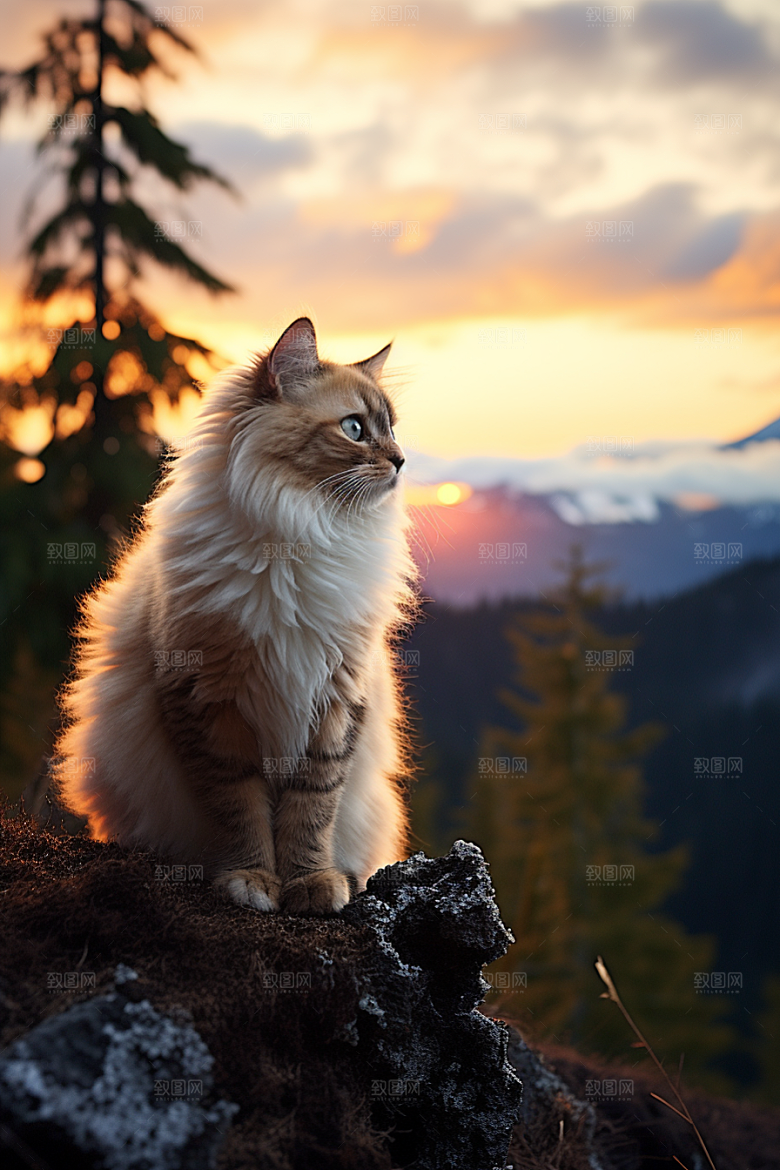 布偶猫生活自然摄影图