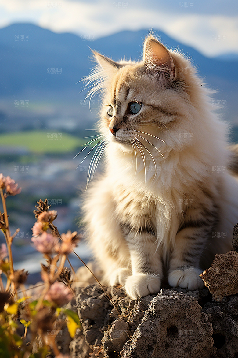 布偶猫清新养宠摄影图
