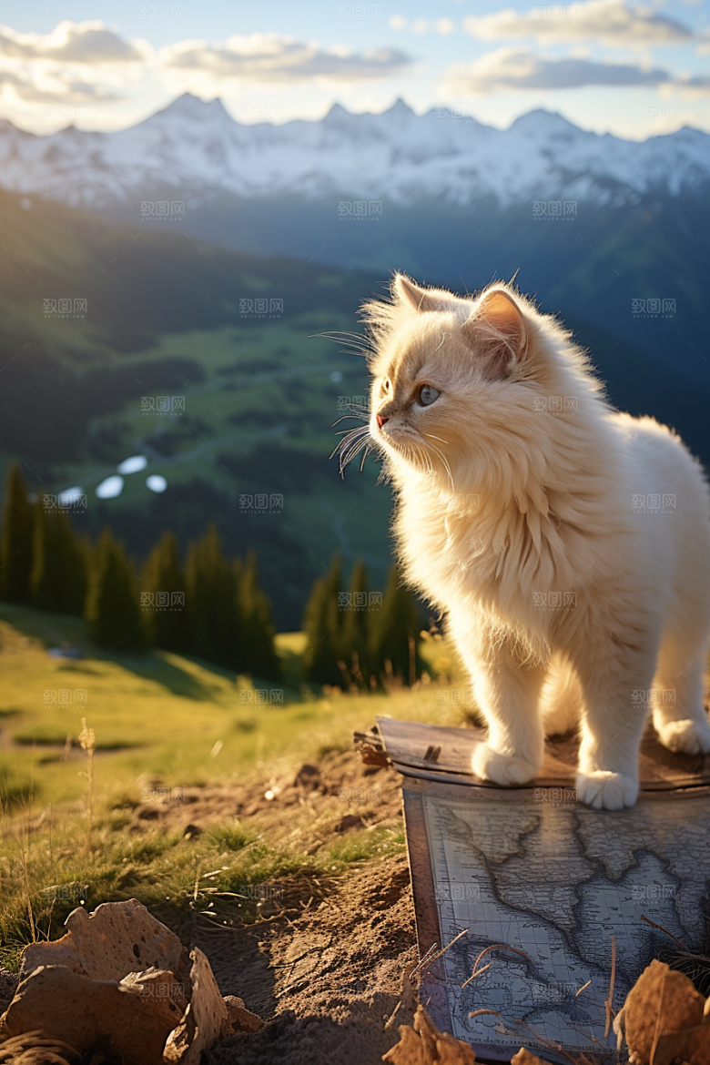 布偶猫仙女猫清新摄影图