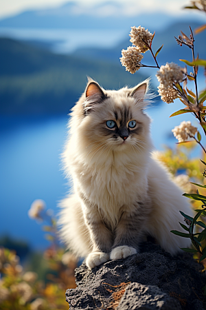 布偶猫自然高清摄影图