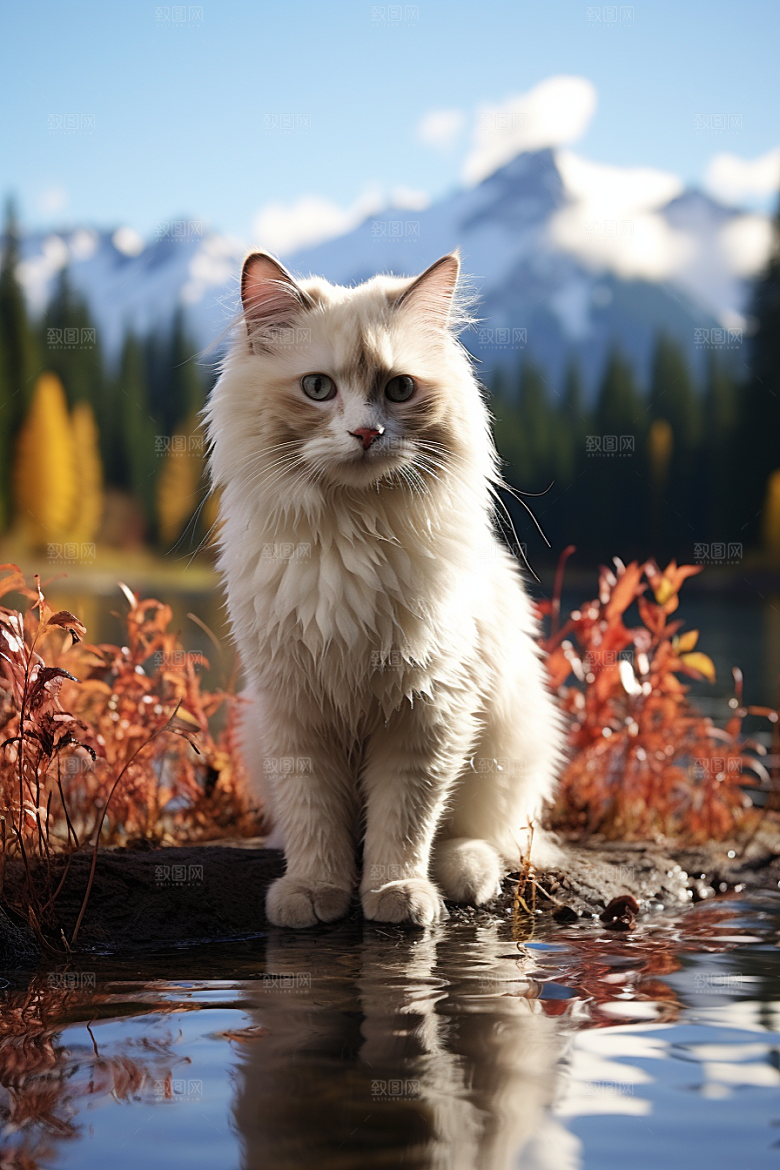 布偶猫仙女猫自然摄影图