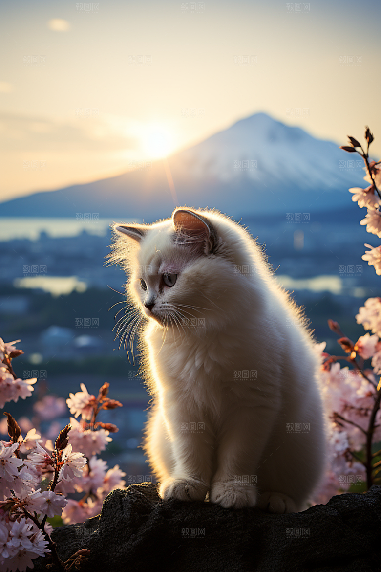 布偶猫长毛猫家居摄影图