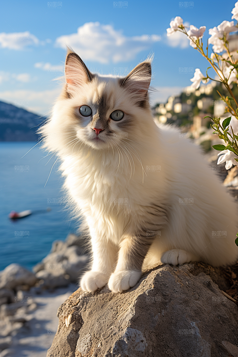 布偶猫生活自然摄影图