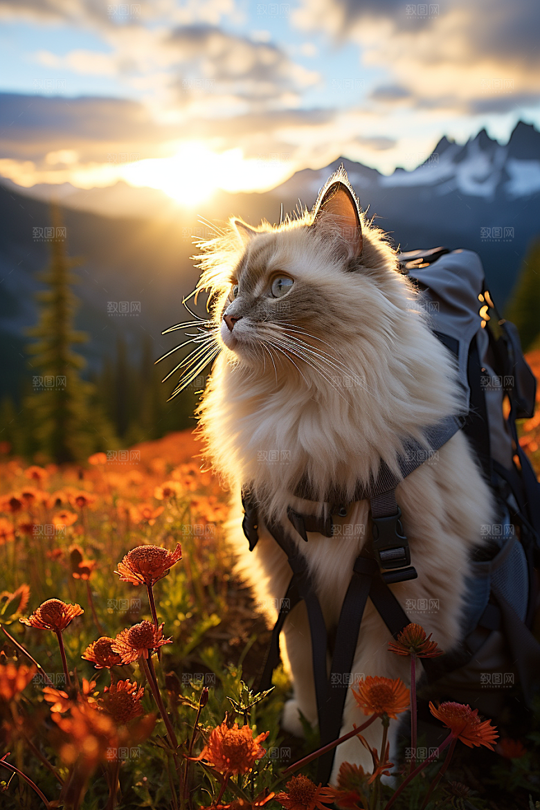 布偶猫自然家居摄影图
