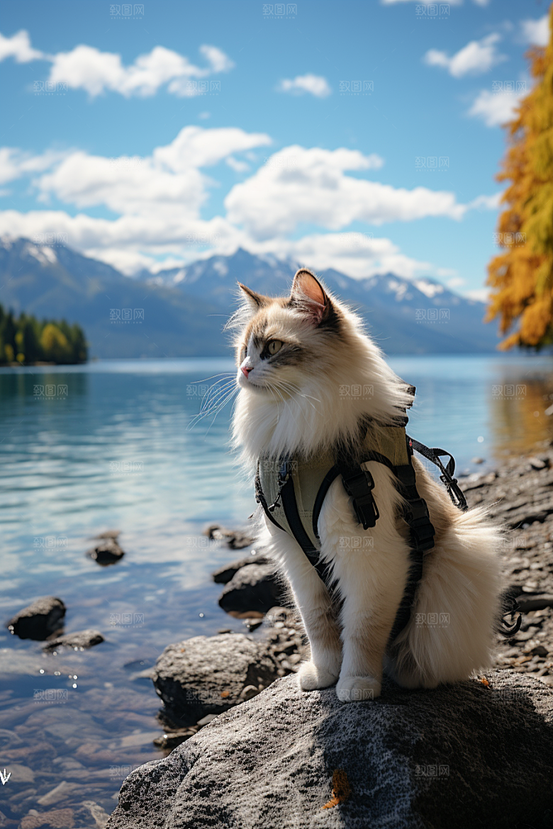 布偶猫自然养宠摄影图