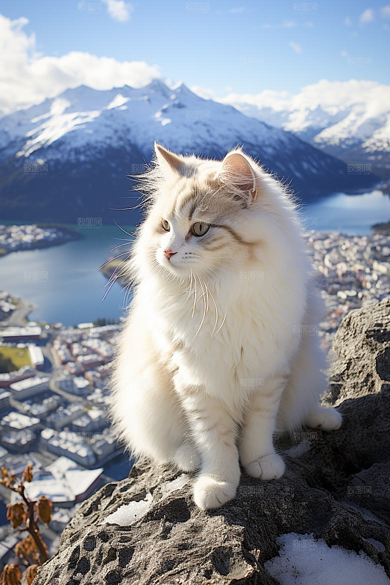 布偶猫清新可爱摄影图