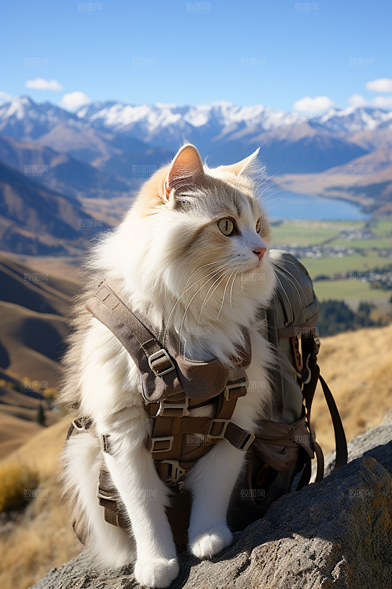 布偶猫高清长毛猫摄影图