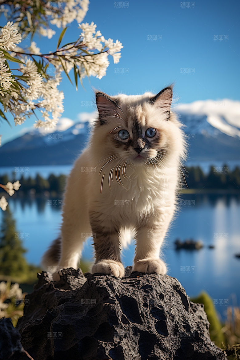 布偶猫可爱宠物摄影图
