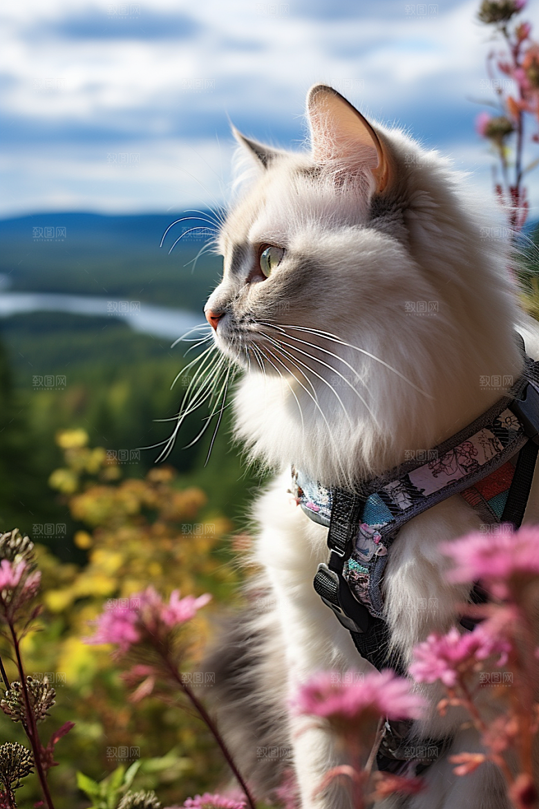 布偶猫长毛猫家居摄影图