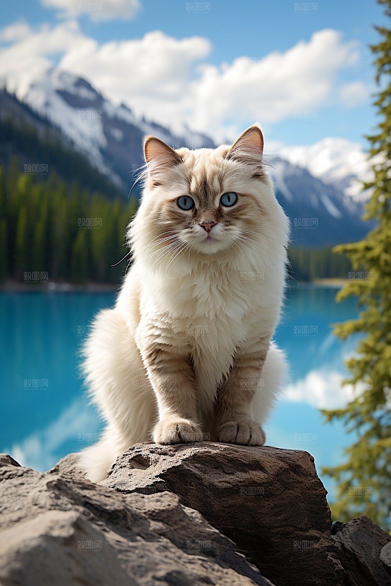 布偶猫可爱生活摄影图
