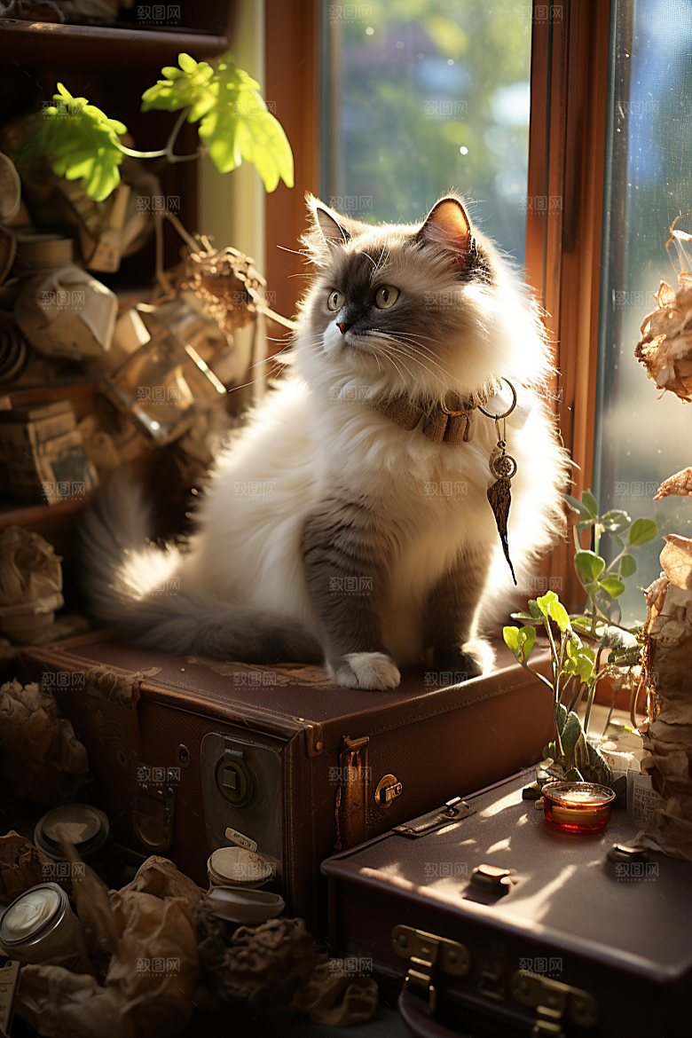 布偶猫可爱仙女猫摄影图