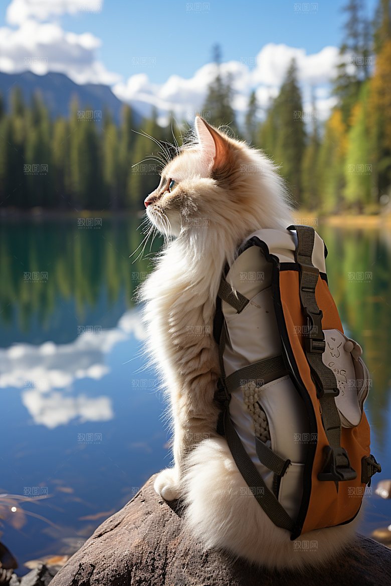布偶猫宠物清新摄影图