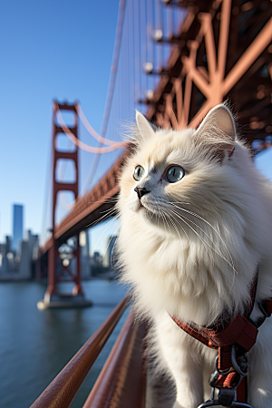 布偶猫长毛猫高清摄影图