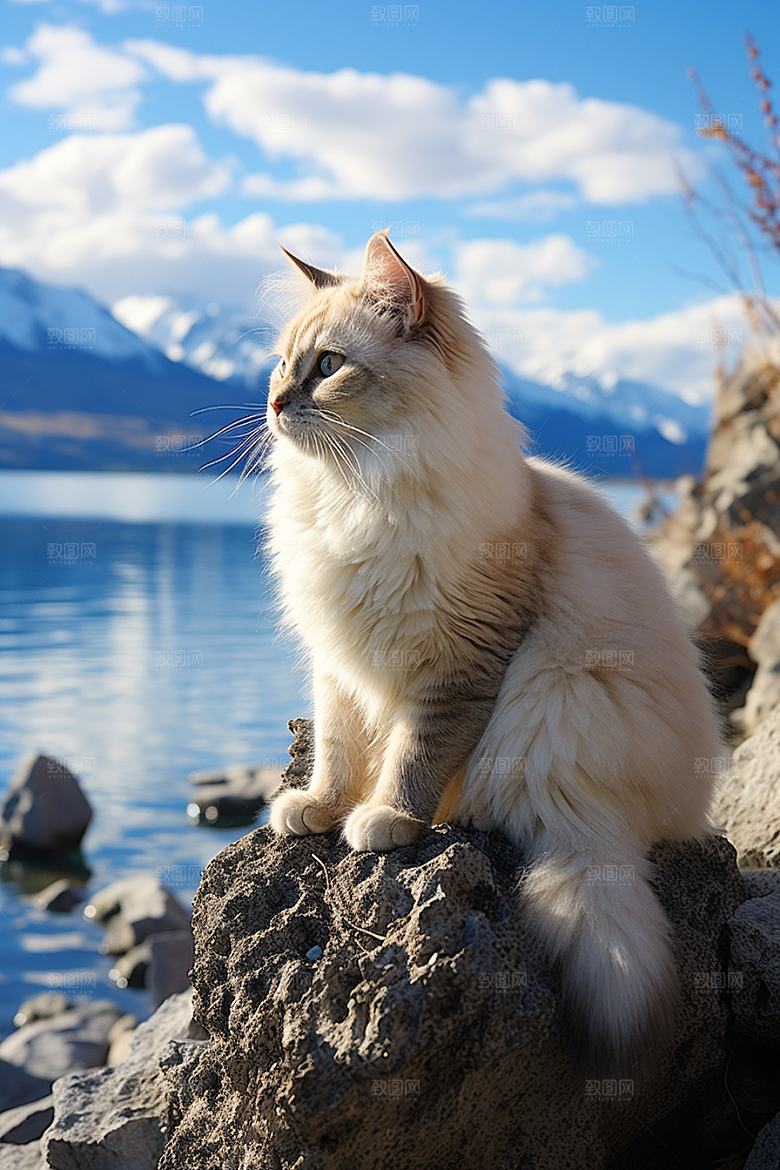 布偶猫清新仙女猫摄影图